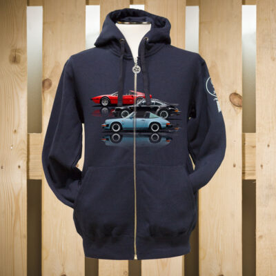 FELPA ZIP CAPPUCCIO STREET SPORT CARS 1