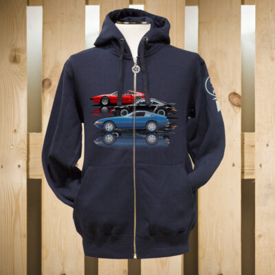 FELPA ZIP CAPPUCCIO STREET SPORT CARS 2