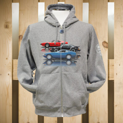 FELPA ZIP CAPPUCCIO STREET SPORT CARS 2